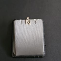 14k Gold Cz Pendant 