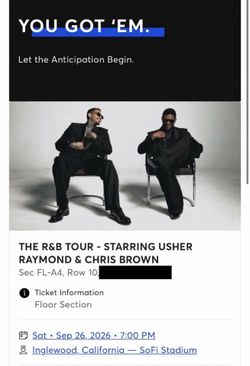 Usher and Chris Brown The R&B Tour
