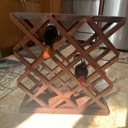 Solid Wood Wine Rack  
