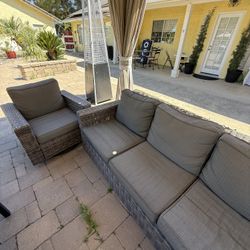 Free Wicker Sofa and 2 Swivel Rockers