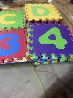 Alphabet Letters And Number Tiles
