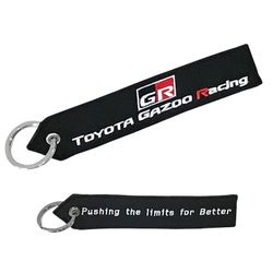 Genuine Toyota GR Gazoo Racing Flight Tag Keychain