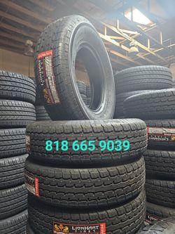 4 NEW tires ST225/75r15 Lionhart Trailer Tire Only 10ply 