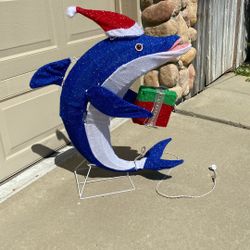Christmas dolphin decoration
