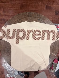 Supreme FW26’ week 6 Checkerboard Intarsia S/S Top Light Tan Size M