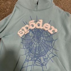 Sp5der Skyblue Hoodie