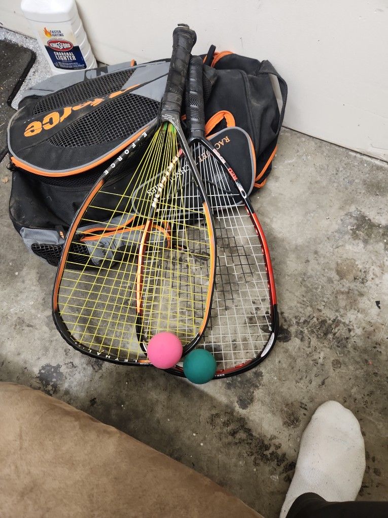 Racquet Ball Set With Bag