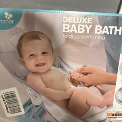 Summer deluxe baby bather folding bath sling
