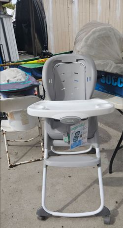 Crib and high chair