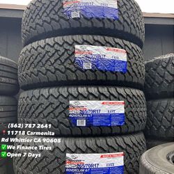 265/70/17 Atlander A/T New Set of Tires Installed and Balanced Set de Llantas Nuevas Instaladas y Balanceadas