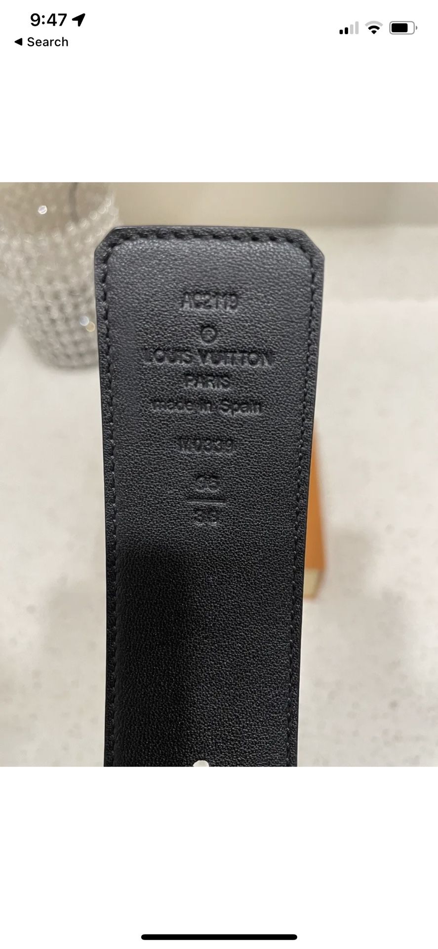 Louis Vuitton Belt Gray And Black for Sale in Auburn, WA - OfferUp