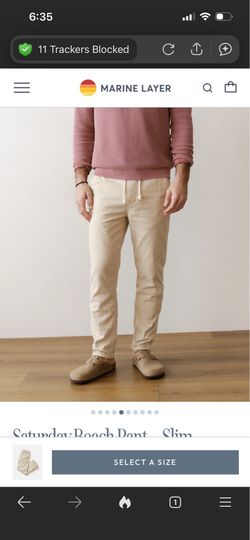 Marine layer Saturday stretch beach pants - Small