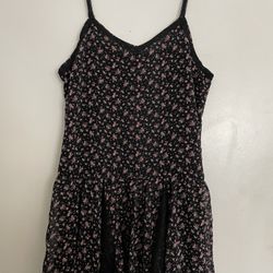 Black Flowy Dress New Size L