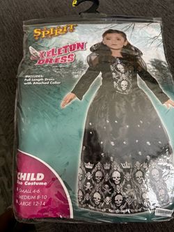 Kids Skeleton dress Halloween costume
