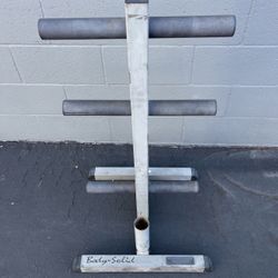 Body Solid 6-Post Olympic Weight Tree and Bar Holder… Home Gym Fitness…. $50 Price is Firm!!!!