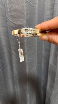 Coach Silver Bangle Bracelet