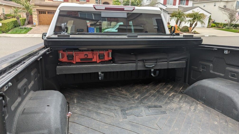 Under Tonneau Cover Storage Shelf