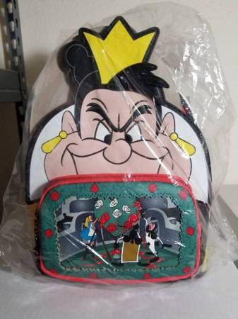 Disney Villains Scenes Series LOUNGEFLY Queen Of Hearts Mini Backpack