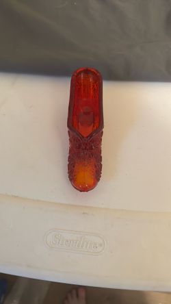 Fenton Amberina Red slipper