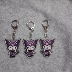 Kuromi Keychain Each $1