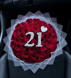 Rose Bouquet With Number