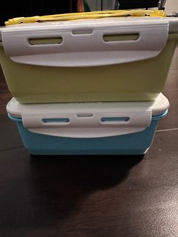 Plastic Lunch Boxes Set of 2