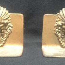 Vintage 1930's Native American Cast Iron Bookends