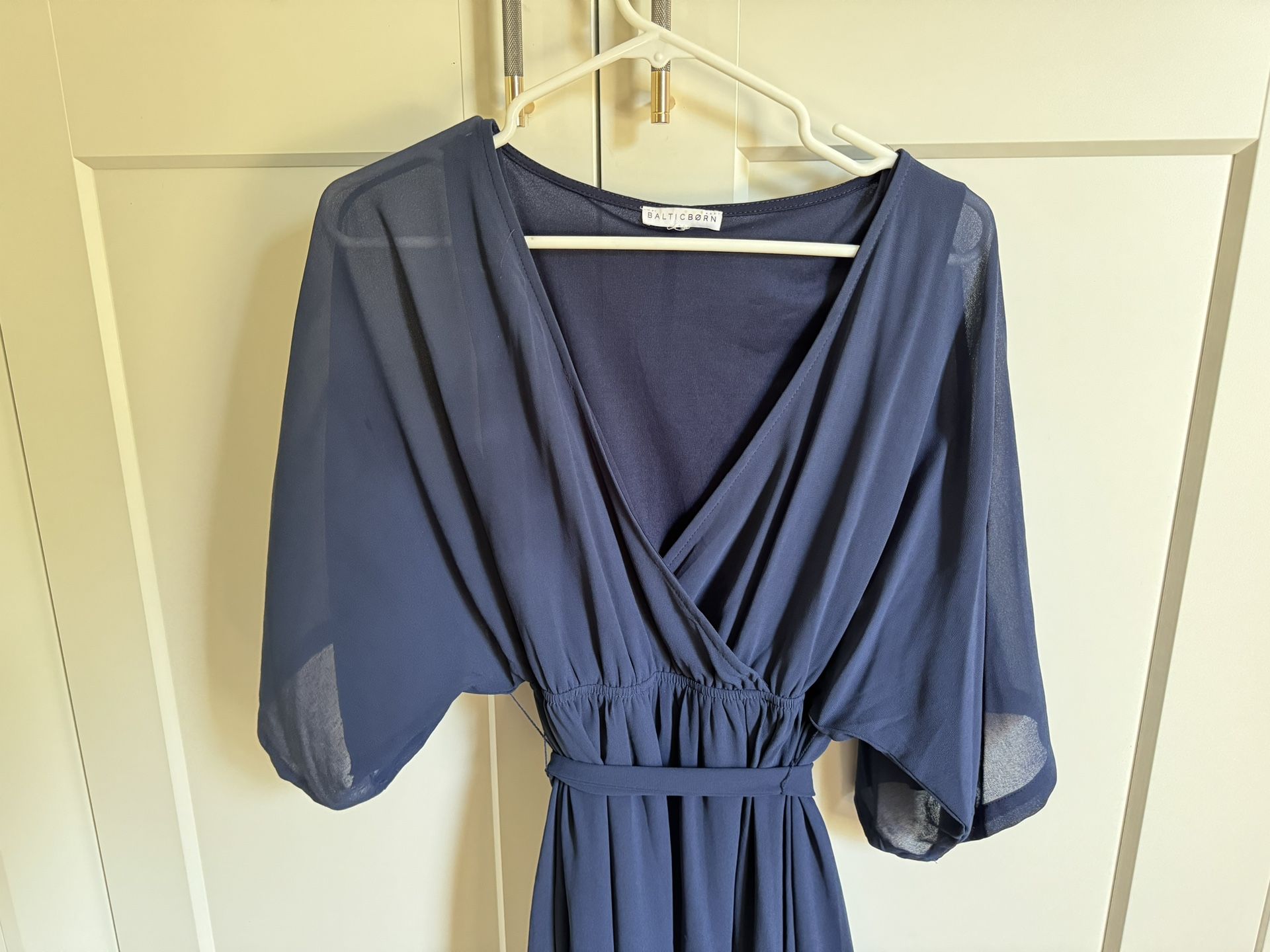 Balticborn Navy Sheer Gown