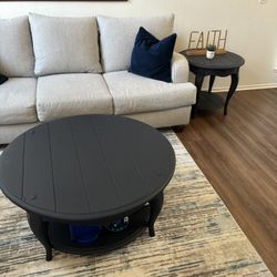 Round Coffee Table And End Table 