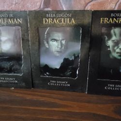Import DVDs Of the Original Dracula, Frankenstein, And The Wolf Man