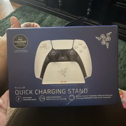 Razer Quick Charging Stand for PlayStation 5: Charge - Curved Cradle Design Matches PS5 DualSense Wireless Controller One-Handed Navigation USB Powere