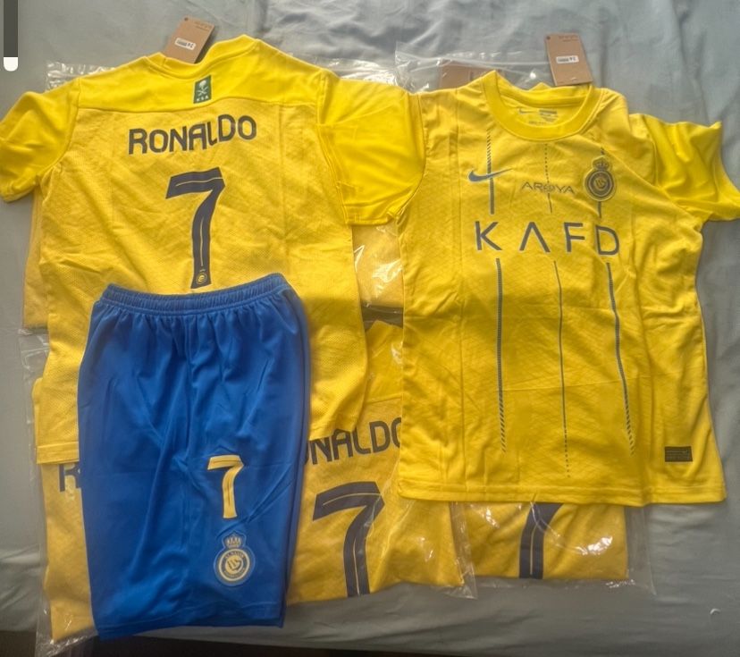Soccer fútbol jersey set playera conjunto Cristiano Ronaldo retro