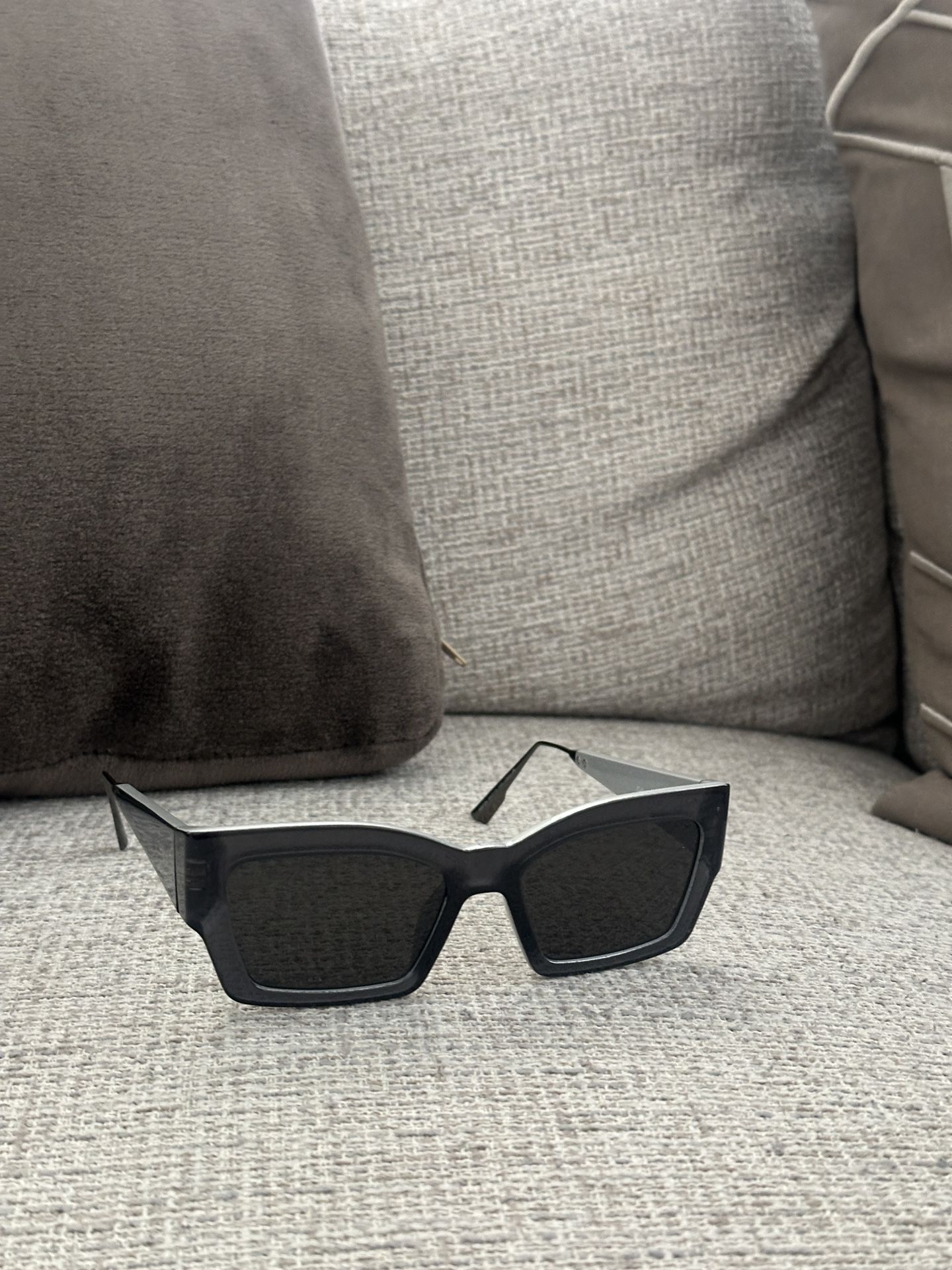 Dior Cat Style Dior2 Rectangular Frame Sunglasses Sunglasses