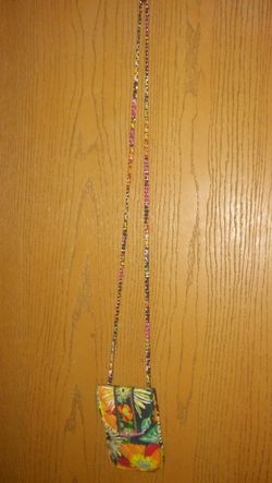 Vera Bradley wallet on a string