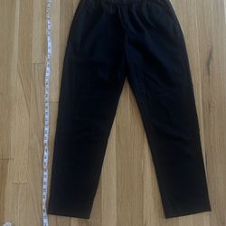Size 6 WHO WHAT WEAR Black Elastic Trousers in great condition