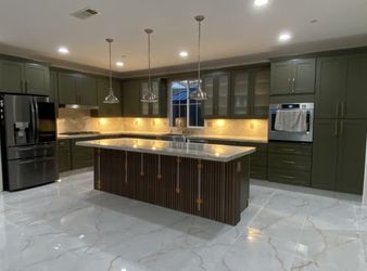 Kitchen cabinets and countertops