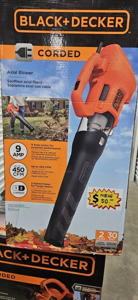 Corded New BLACK+DECKER blower