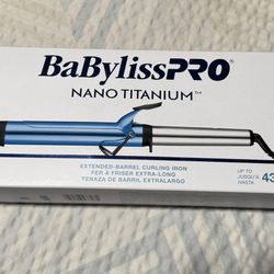 Babybliss PRO nano Titanium Extended Barrel Curling Iron *BRAND NEW*