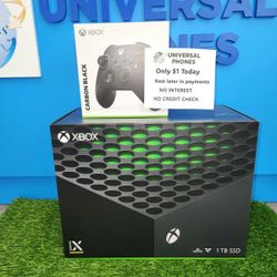 MICROSOFT XBOX SERIES X 1TB GAMING CONSOLE  NEW IN BOX $1 DOWN TODAY REST IN PAYMENTS.NO CREDIT CHECK 