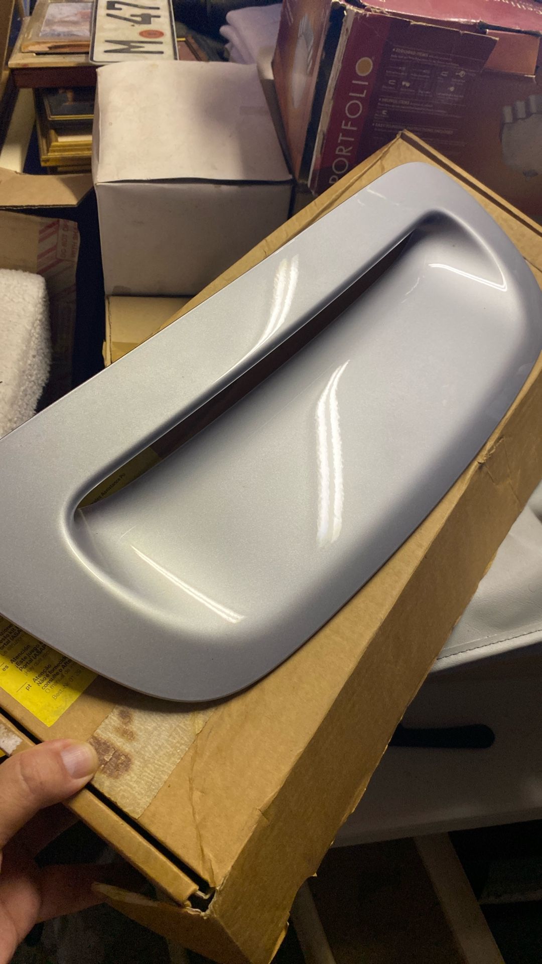 MINI R56 Silver OEM hood scoop new