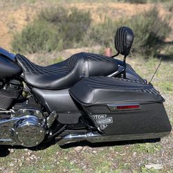 Motorcycle seat upholstery