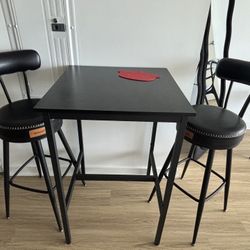 High Table + Two Bar Chairs