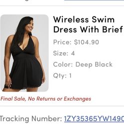 Torrid Plus Size Swim Dress 