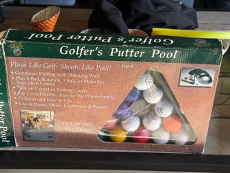 Club Champ Golfer’s Putter Pool Game Set Rack Balls NO Putter Indoor Golf