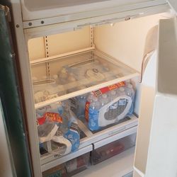 Refrigerator, Kitchen Cabinets, Ceiling Fans