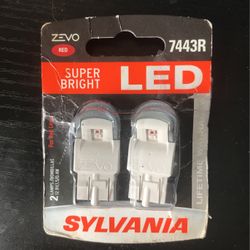 2-pack Sylvania 7443R T20 Red Automotive Bulb