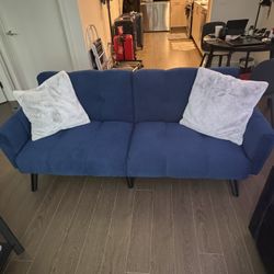 Blue sofa bed