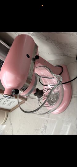 Pink kitchenaid mixer