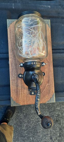 Antique coffee grinder