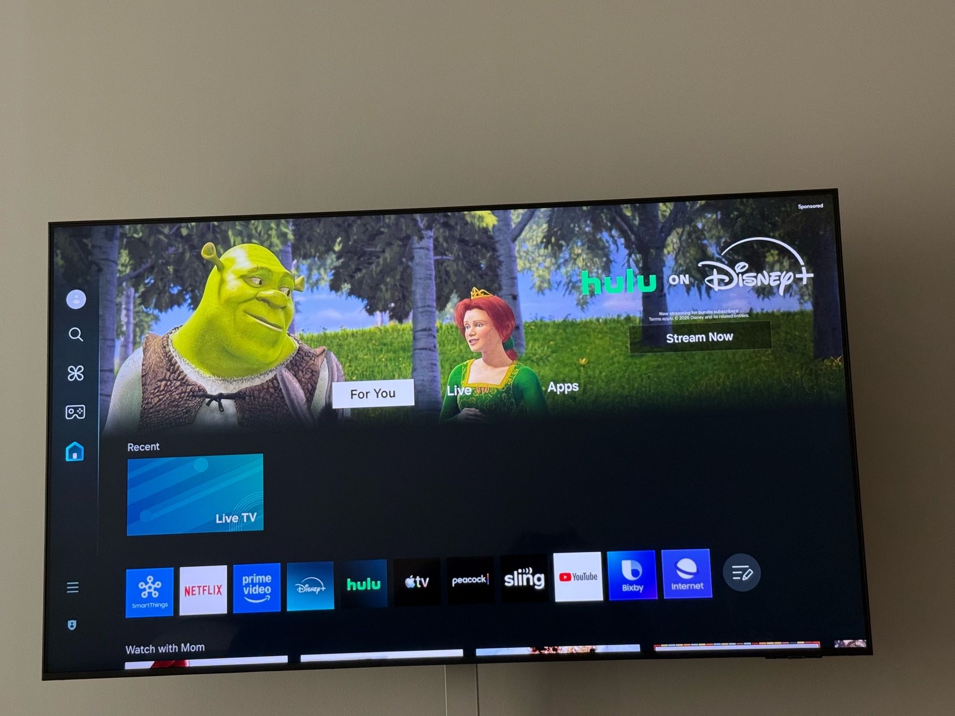 65 inch TV w Stand